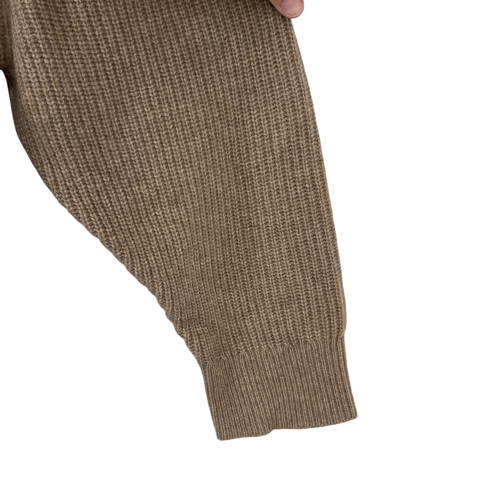 Jenni Kayne Cashmere Half Zip Pullover Sweater Women's 3X UnDyed Stone Luxury - Picture 8 of 8